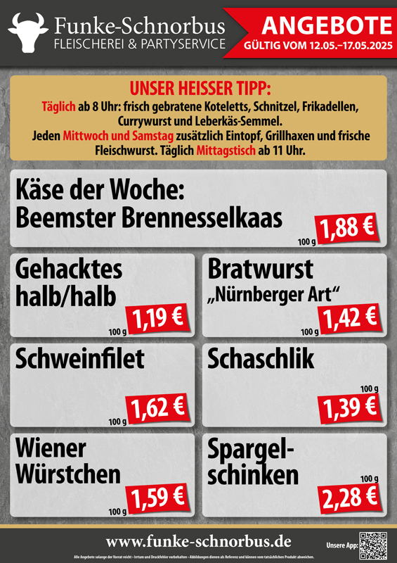 Unsere Angebote und Aktionen für diese Woche!