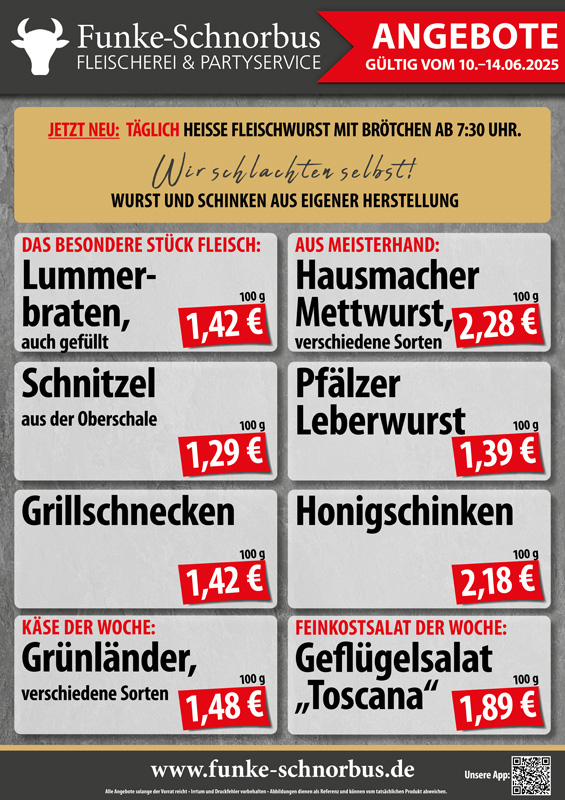 Unsere Angebote und Aktionen für diese Woche!