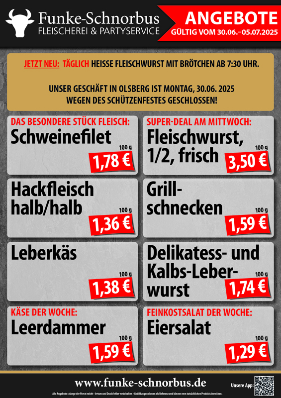 Unsere Angebote und Aktionen fr diese Woche!
