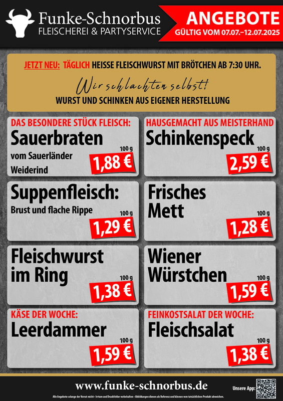 Unsere Angebote und Aktionen für diese Woche!
